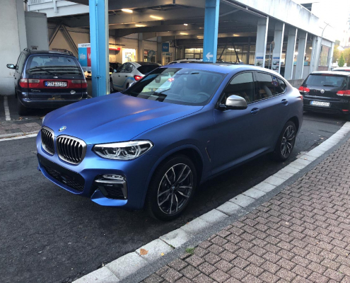 Autofolie Carwrap BMW blaumatt